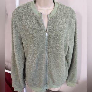 Sage Green Teddy Jacket
